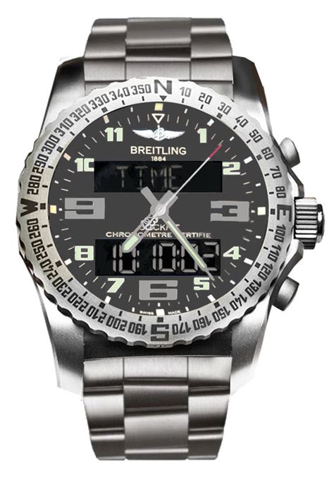 breitling professional cockpit grey dial titanium mens watch|Breitling Professional Cockpit Grey Dial Men's Watch EB5010B1 .